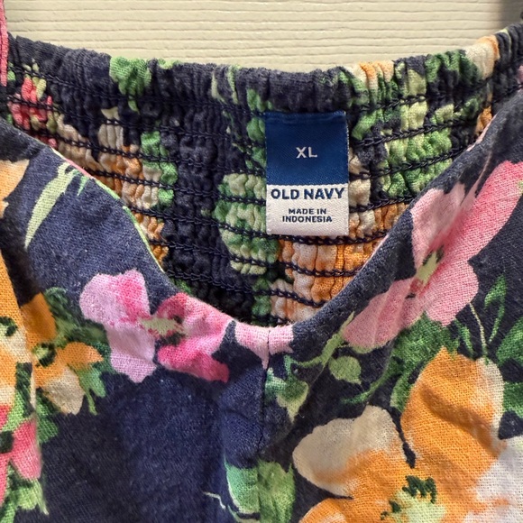 Old Navy Floral Dress - Navy and Multicolor - Picture 3 of 4
